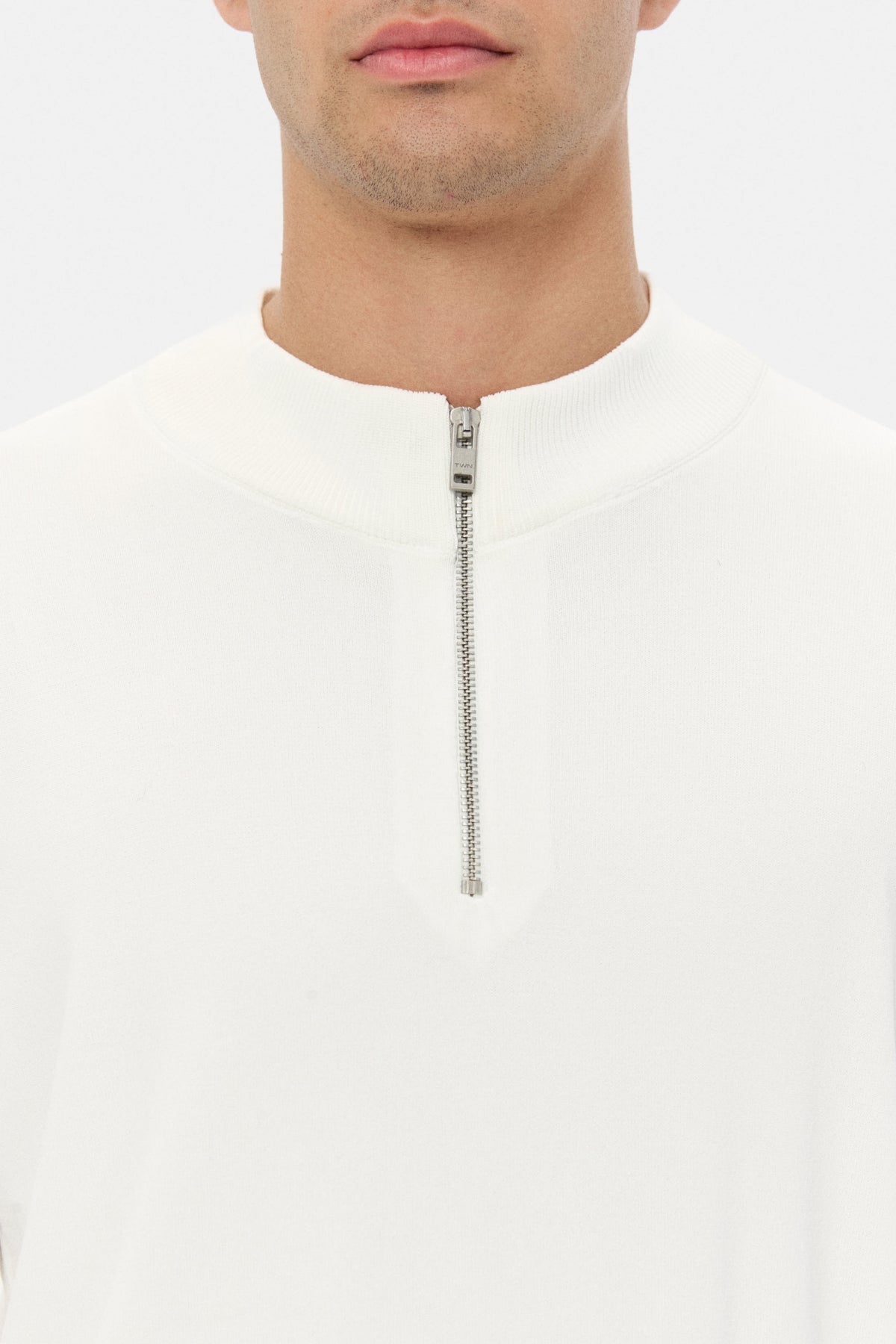 PULOVER SLIM FIT TWN - Ecru