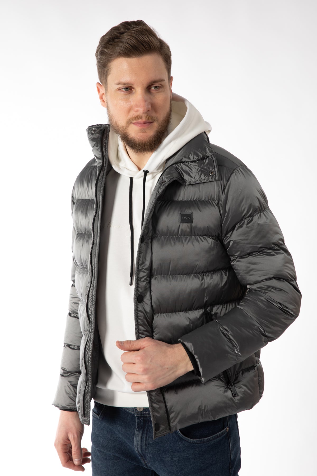 GEACA SLIM FIT TWN - Gri
