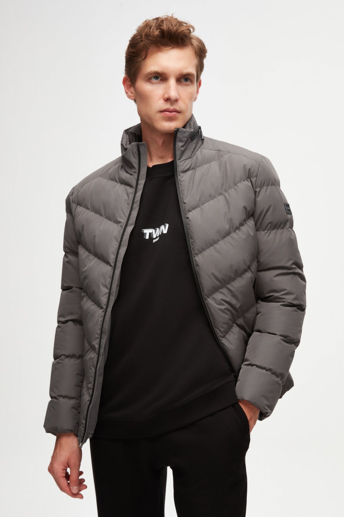 GEACA SLIM FIT TWN - Gri