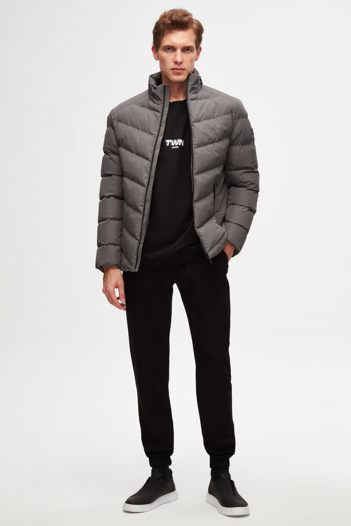 GEACA SLIM FIT TWN - Gri