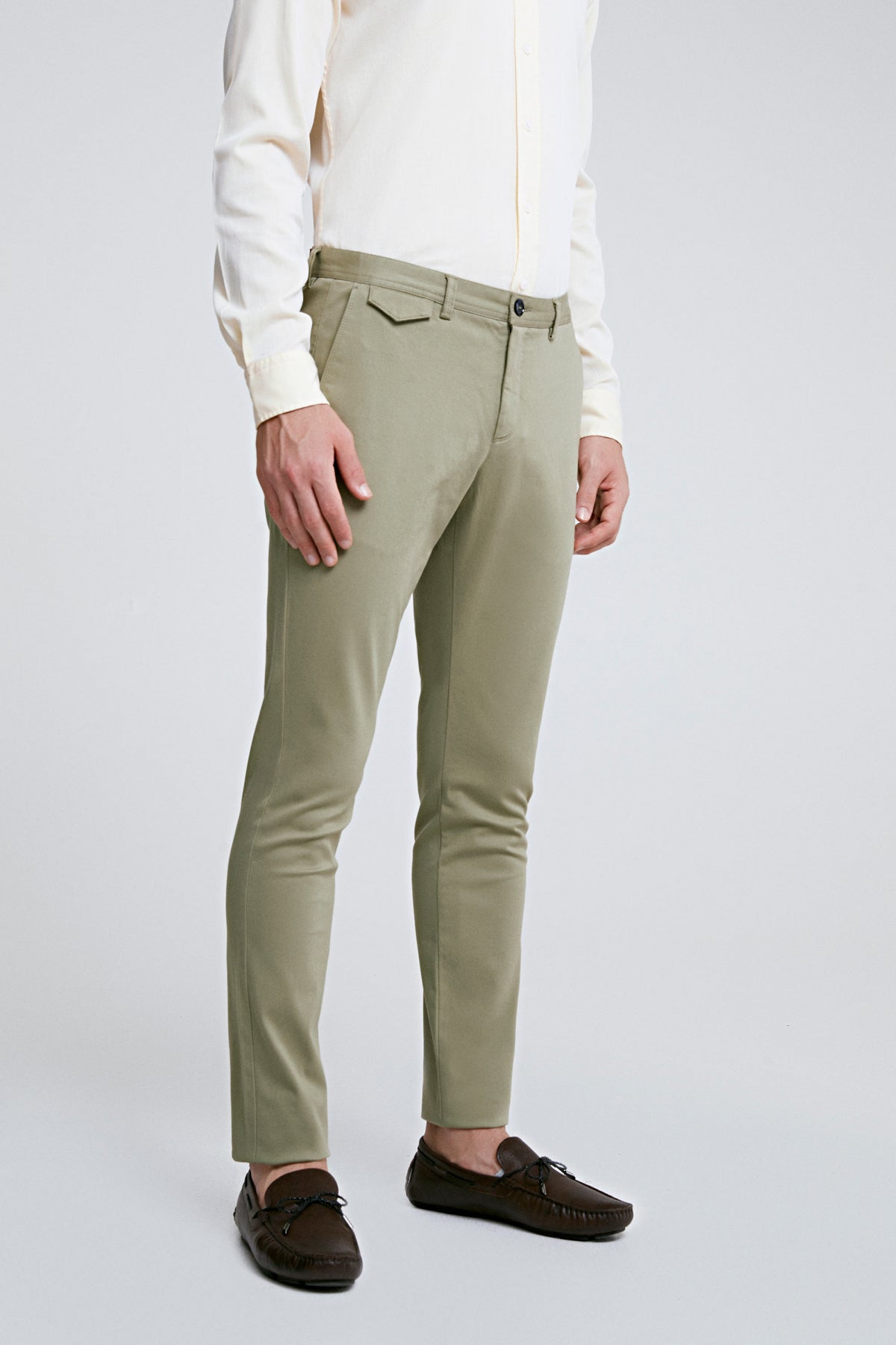 PANTALONI CHINO SLIM FIT TWN - Verde