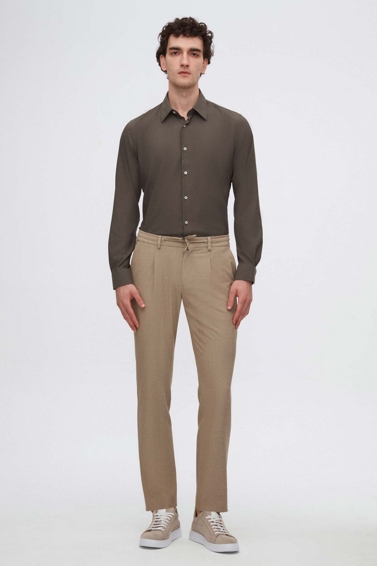 CAMASA SLIM FIT TWN - Kaki