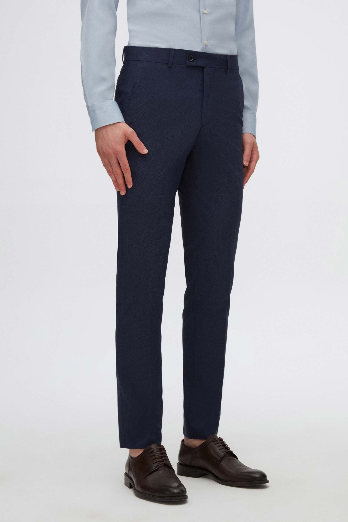 PANTALONI SLIM FIT TWN - Bleumarin