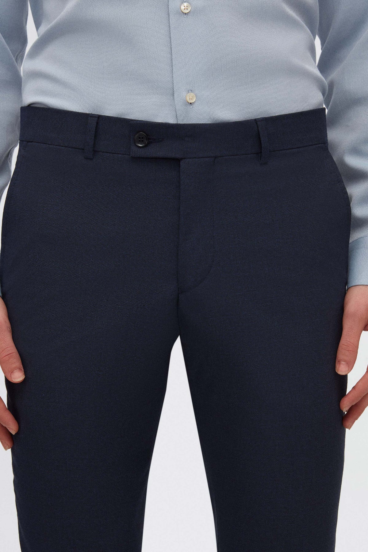 PANTALONI SLIM FIT TWN - Bleumarin