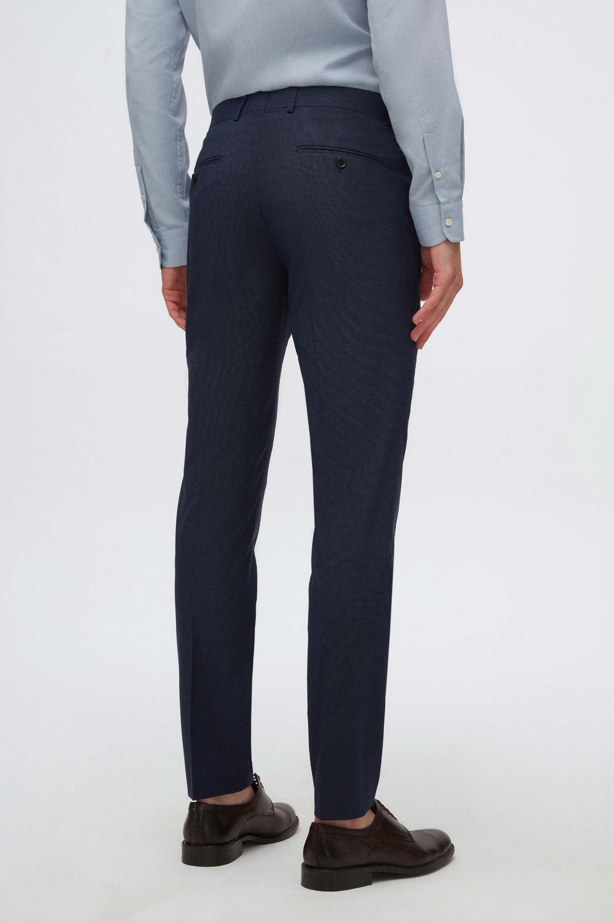 PANTALONI SLIM FIT TWN - Bleumarin