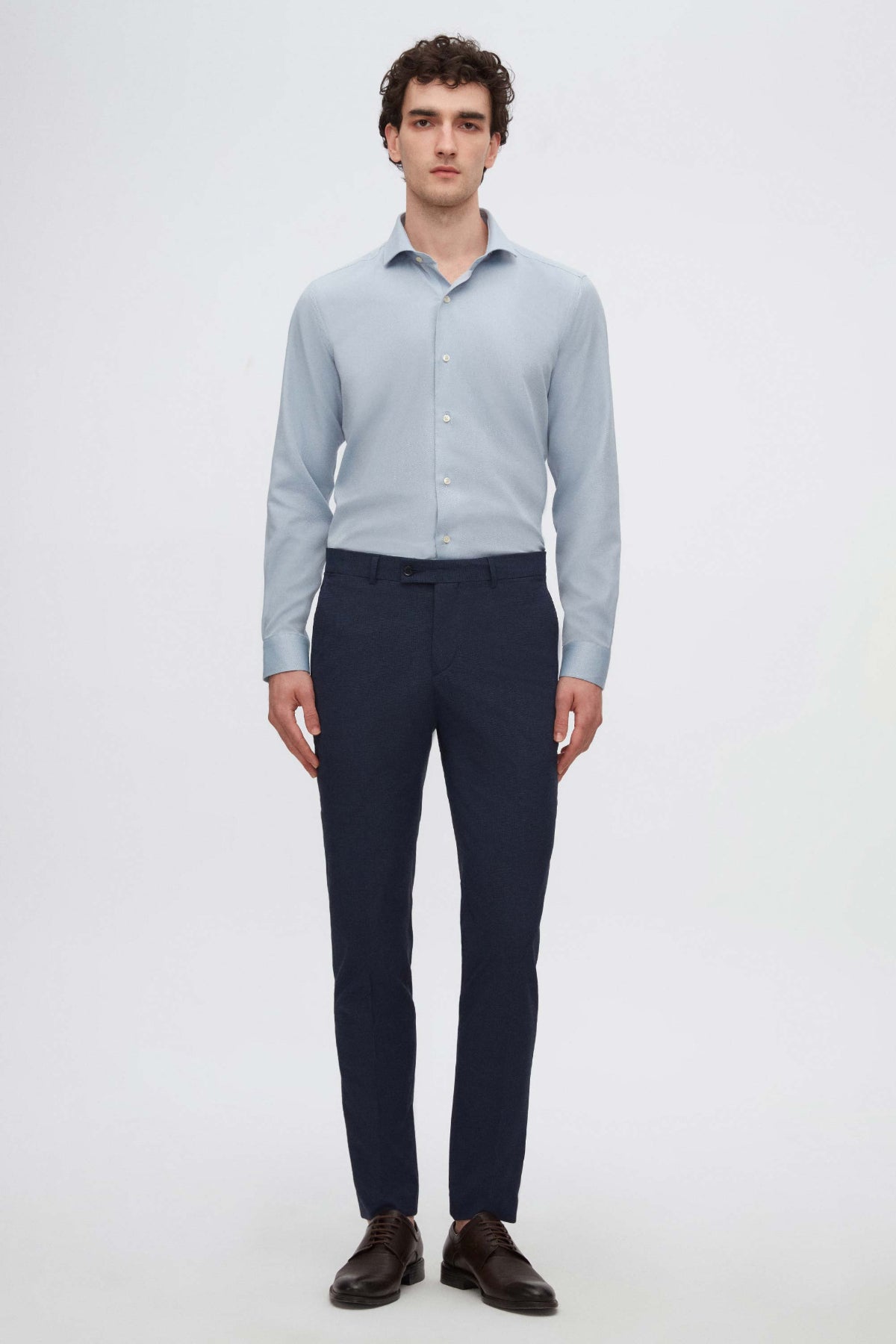 PANTALONI SLIM FIT TWN - Bleumarin