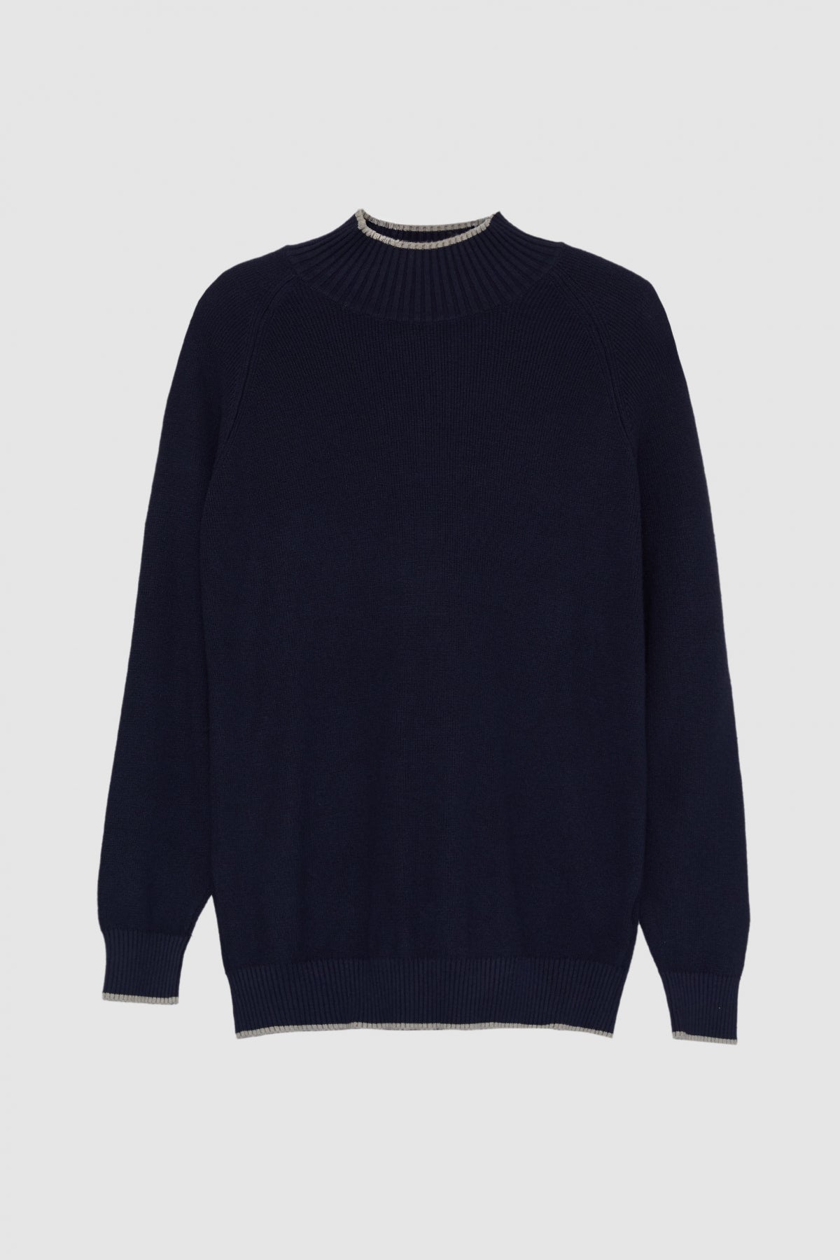 PULOVER SLIM FIT TWN - Bleumarin