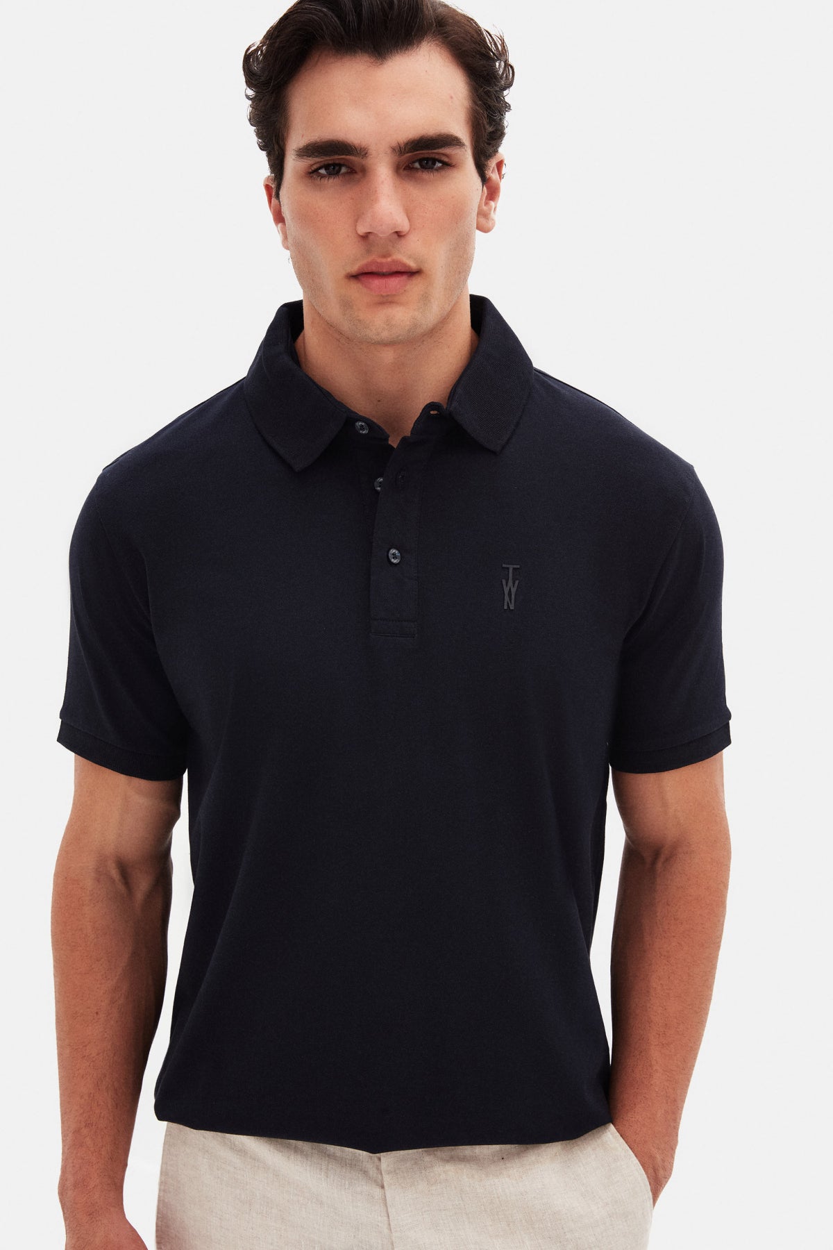 TRICOU SLIM FIT TWN - Bleumarin