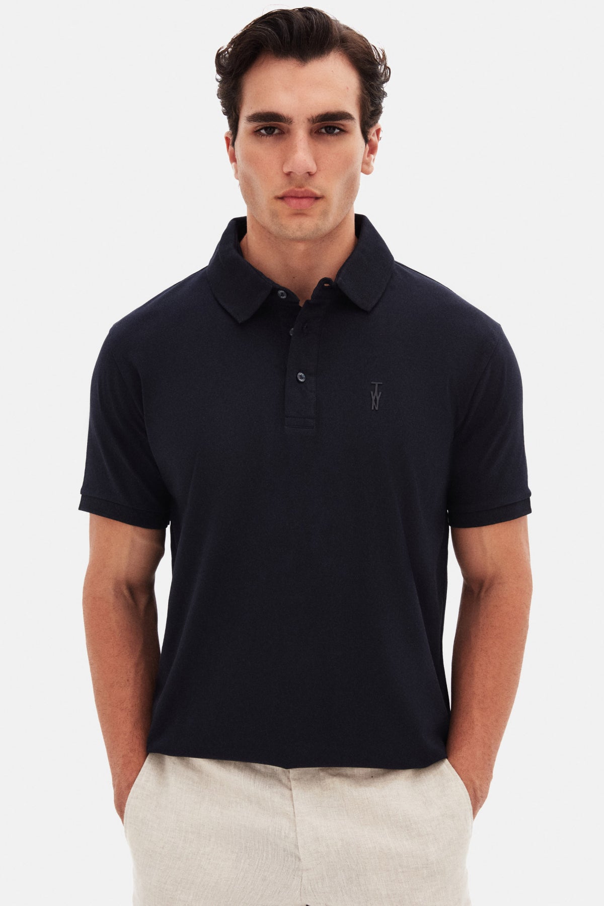 TRICOU SLIM FIT TWN - Bleumarin