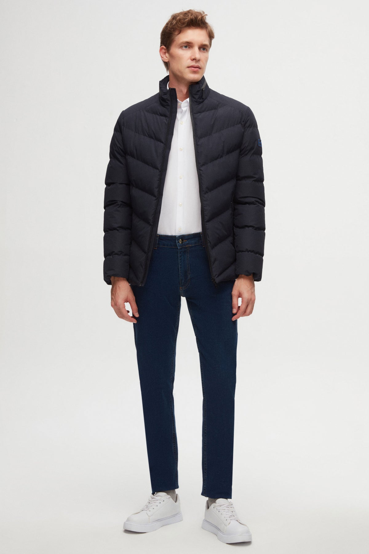 GEACA SLIM FIT TWN - Bleumarin