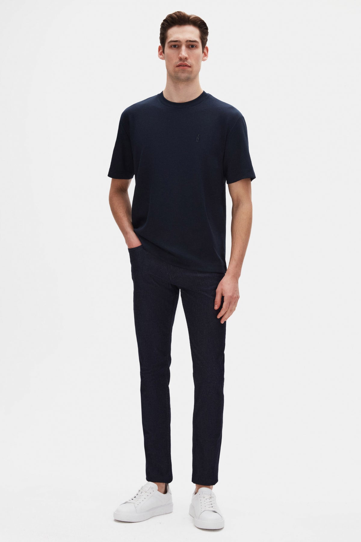 TRICOU RELAXED FIT TWN - Bleumarin