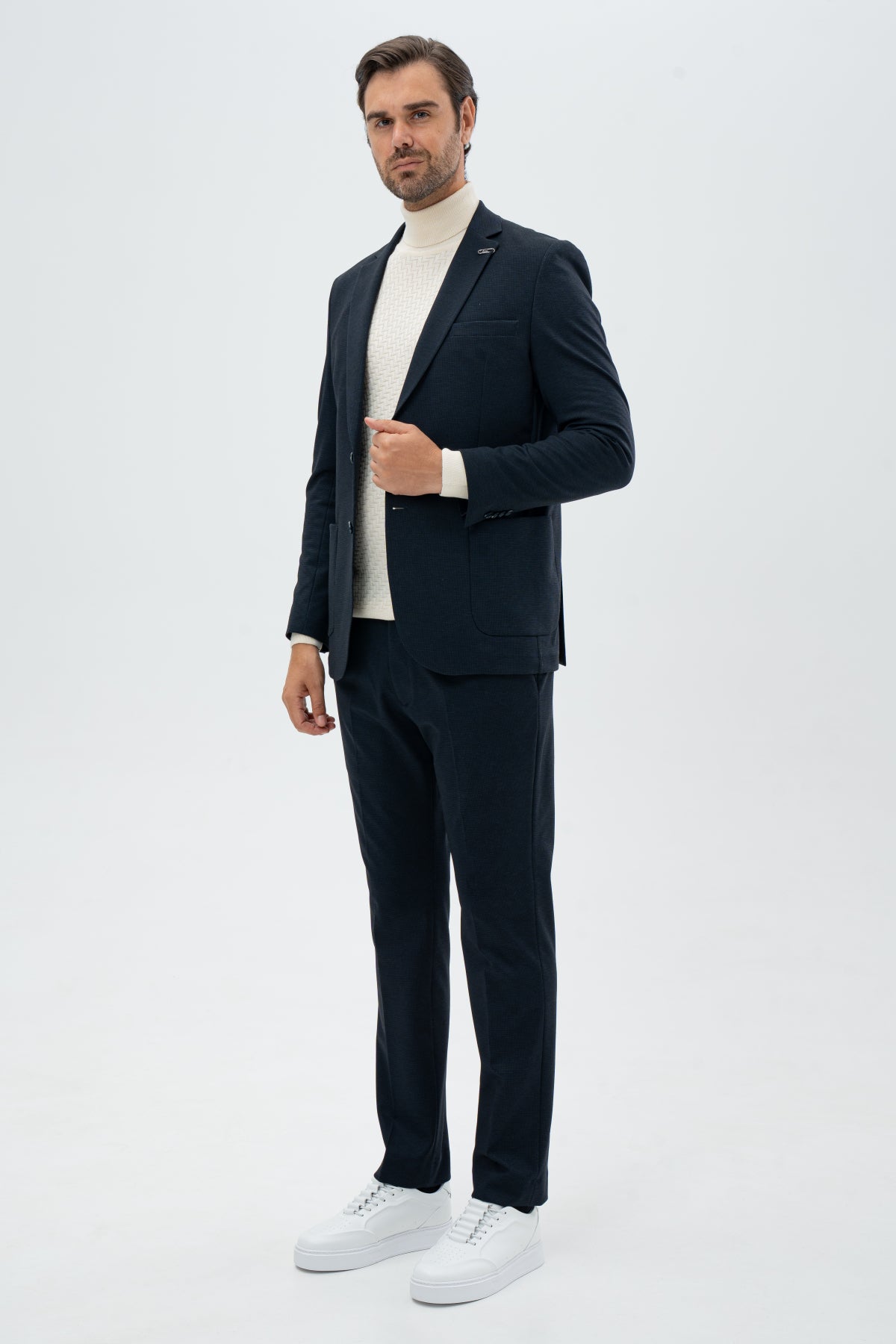 COSTUM SLIM FIT TWN - Bleumarin