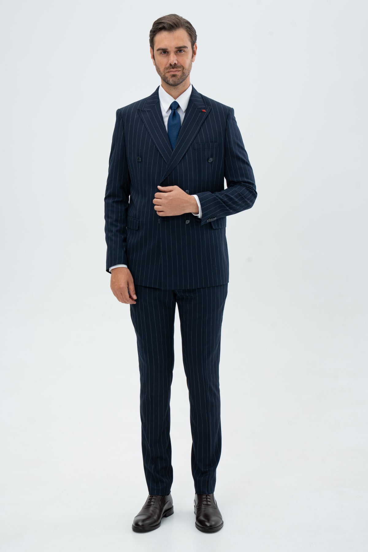 COSTUM SLIM FIT TWN - Bleumarin