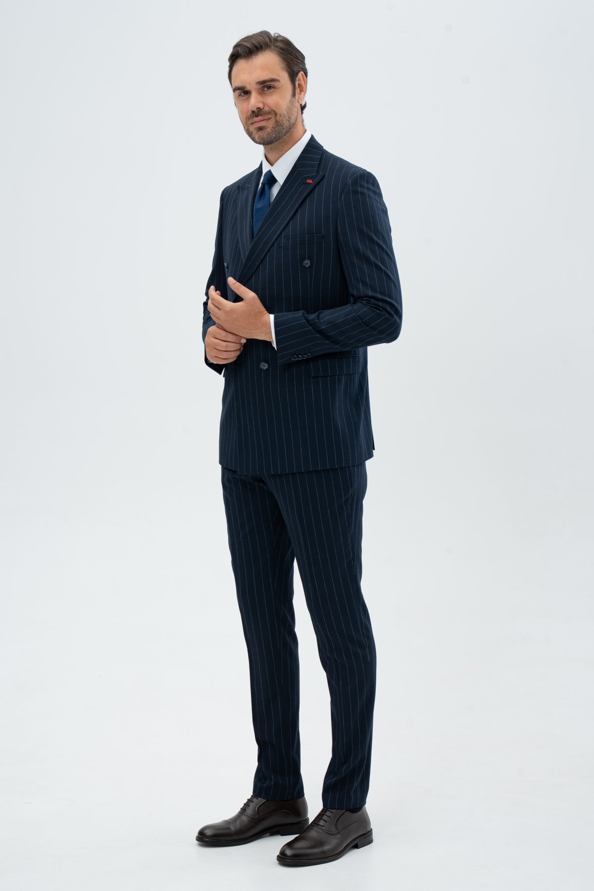 COSTUM SLIM FIT TWN - Bleumarin