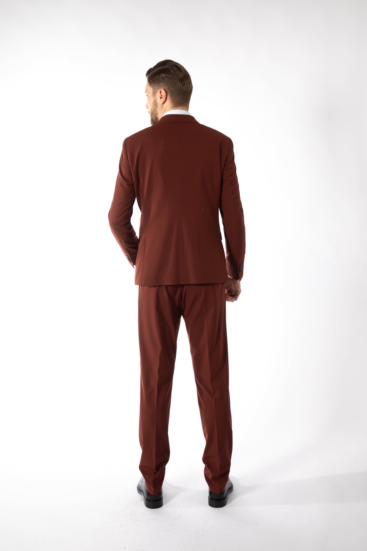 COSTUM SLIM FIT TWN - Alb Călduț