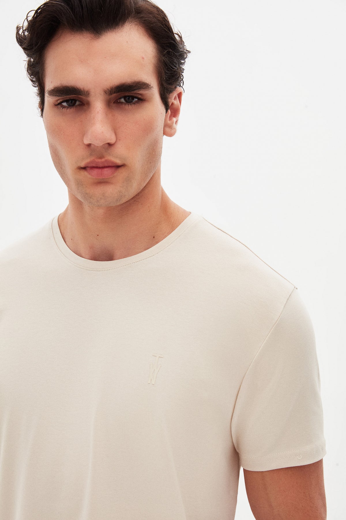 TRICOU SLIM FIT TWN - Bej