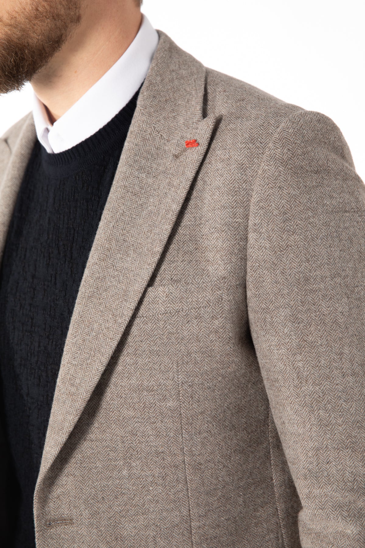 SACOU SLIM FIT TWN - Taupe