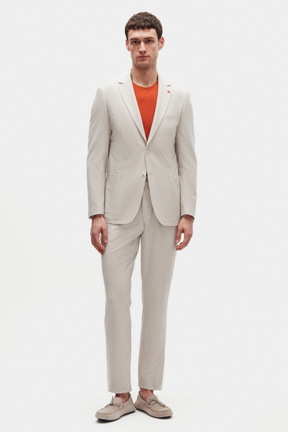 COSTUM SLIM FIT TWN - Bej
