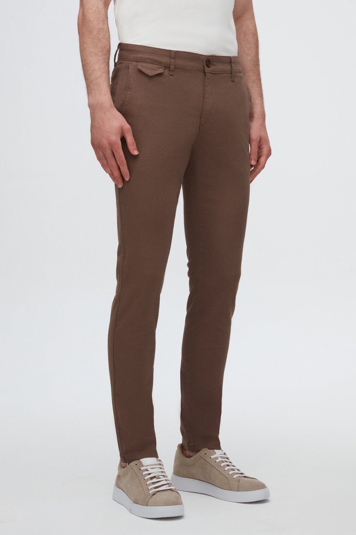 PANTALONI CHINO SLIM FIT TWN - Maro