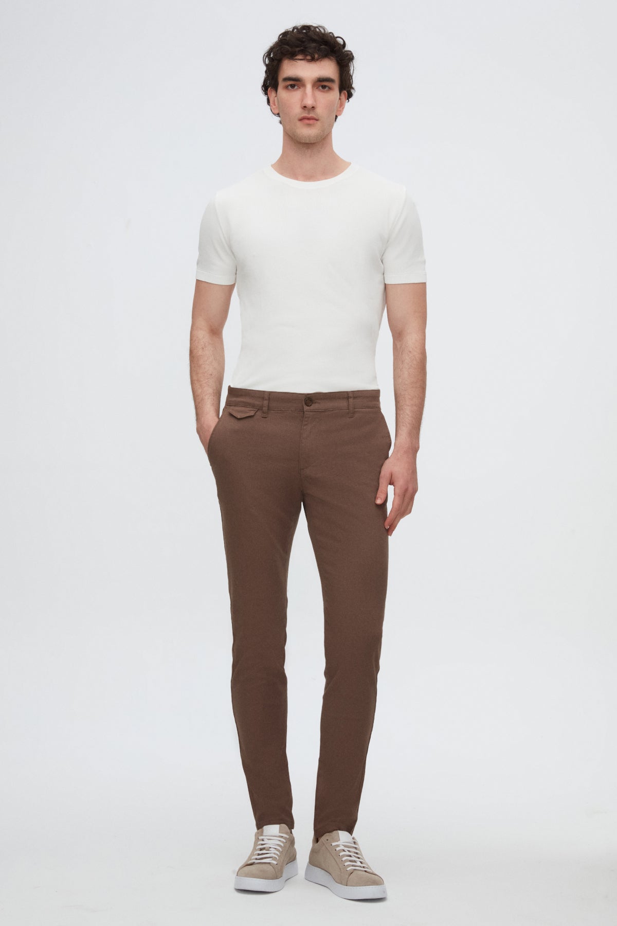 PANTALONI CHINO SLIM FIT TWN - Maro