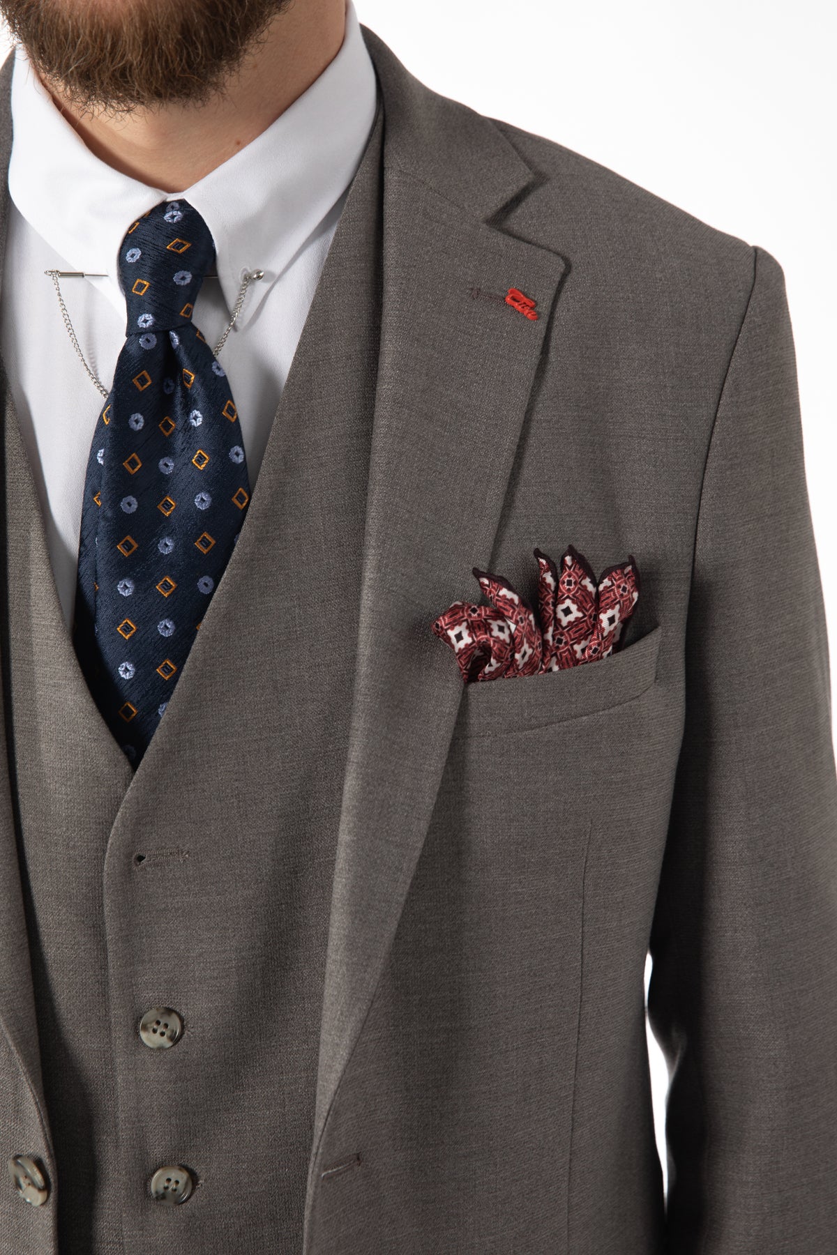 COSTUM SLIM FIT TWN - Taupe