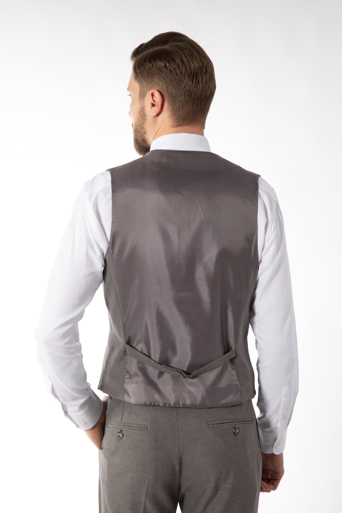 COSTUM SLIM FIT TWN - Taupe