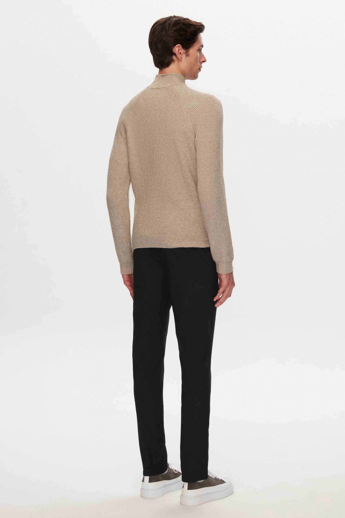 PULOVER SLIM FIT TWN - Bej
