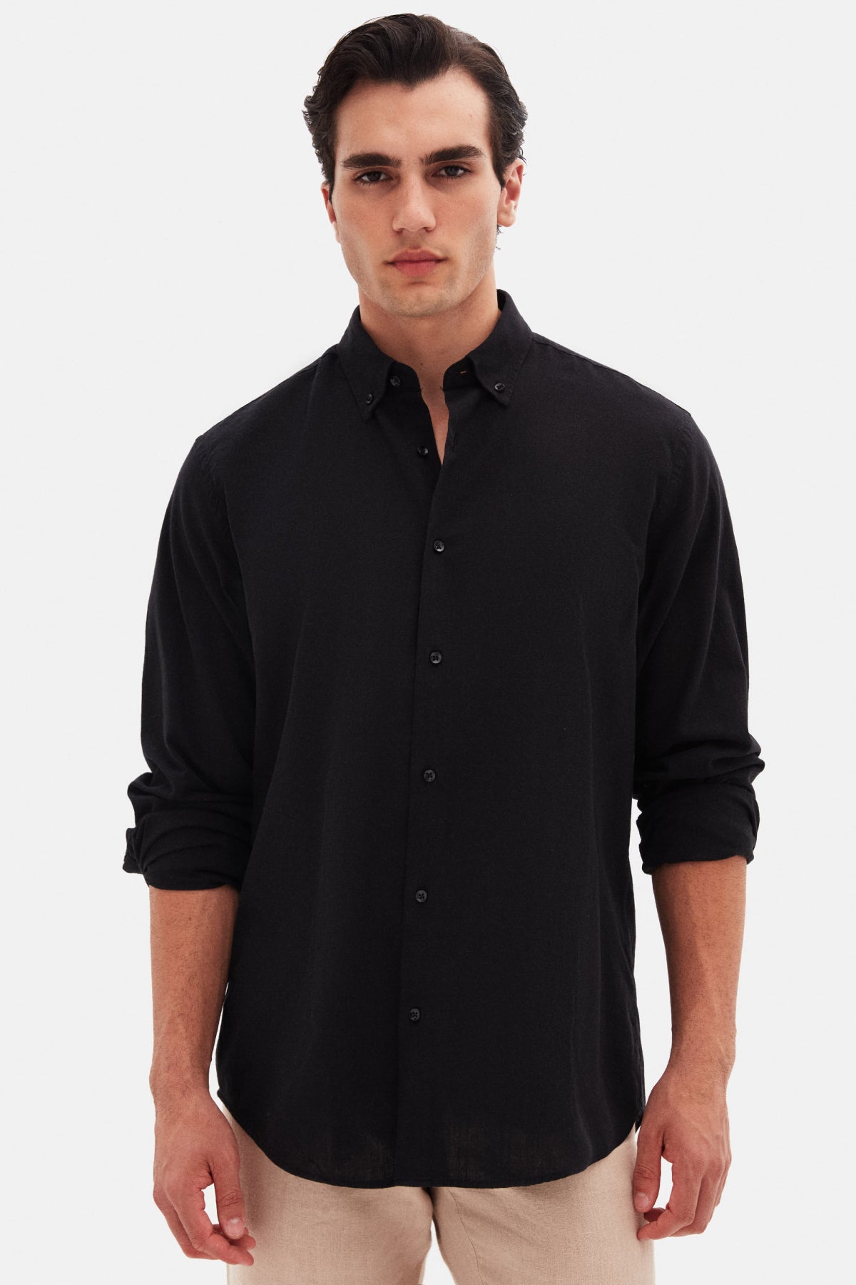 CAMASA D'S DAMAT RELAXED FIT  - Negru
