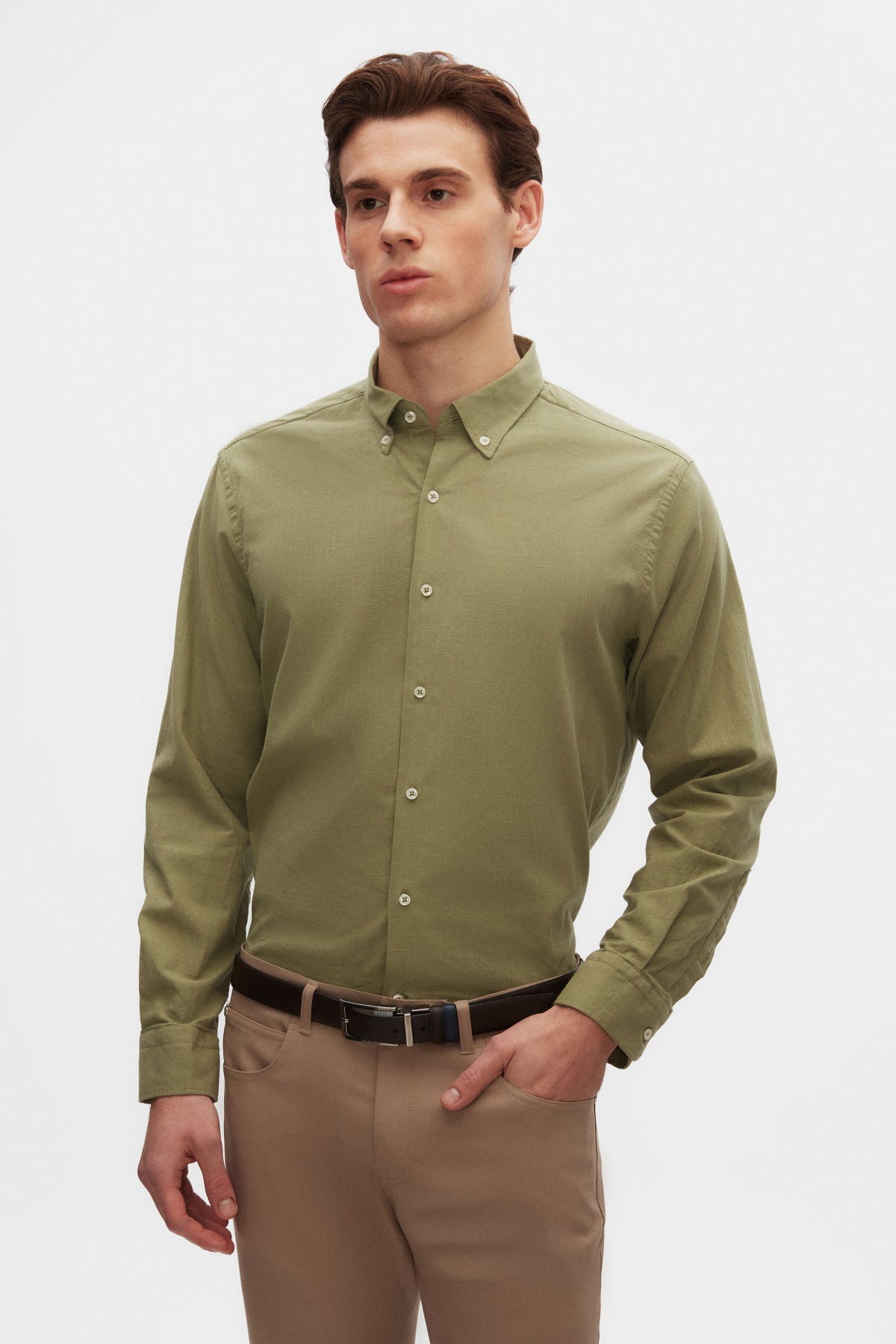 CAMASA D'S DAMAT RELAXED FIT  - Verde