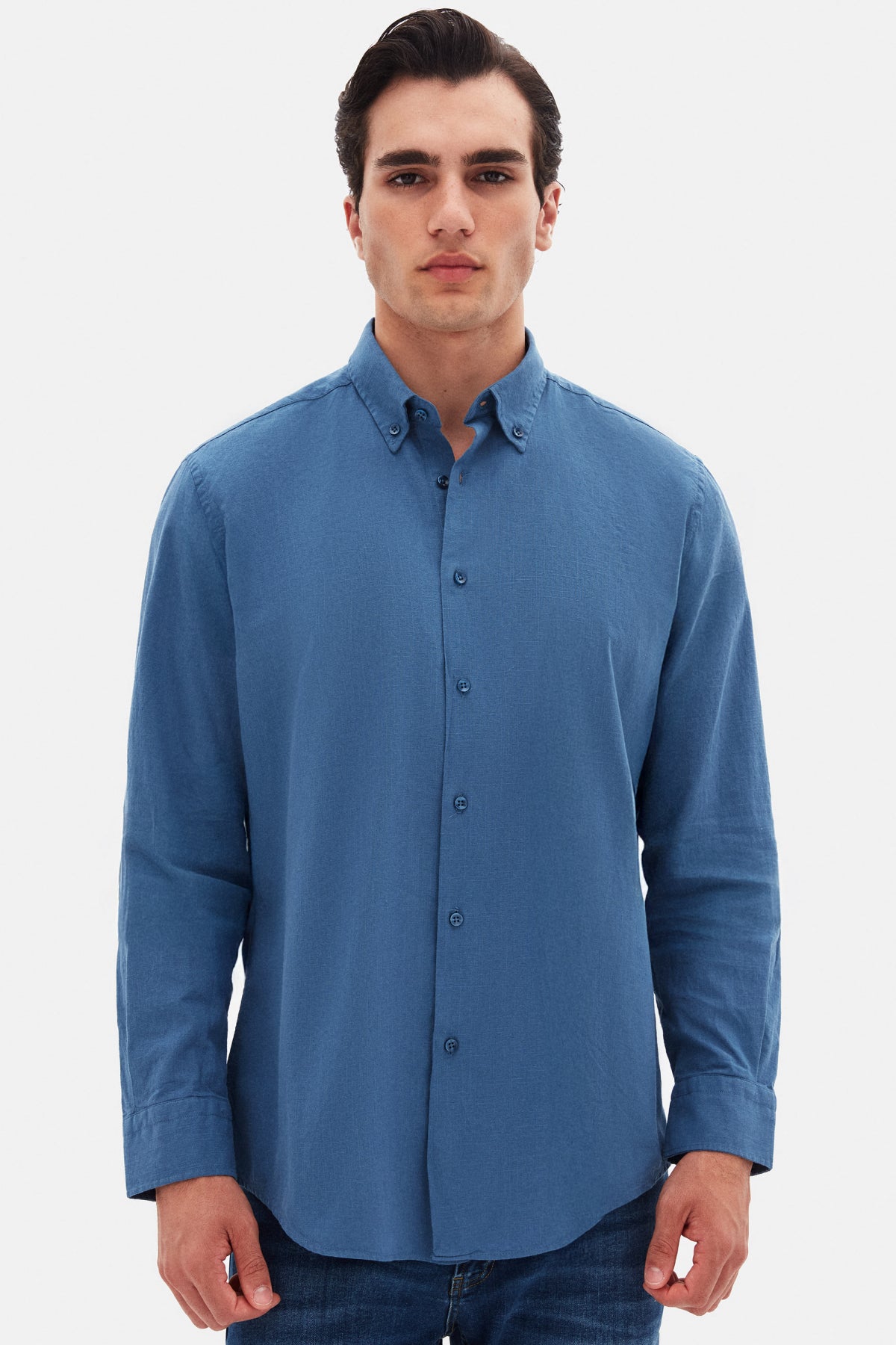 CAMASA D'S DAMAT RELAXED FIT  - Albastru