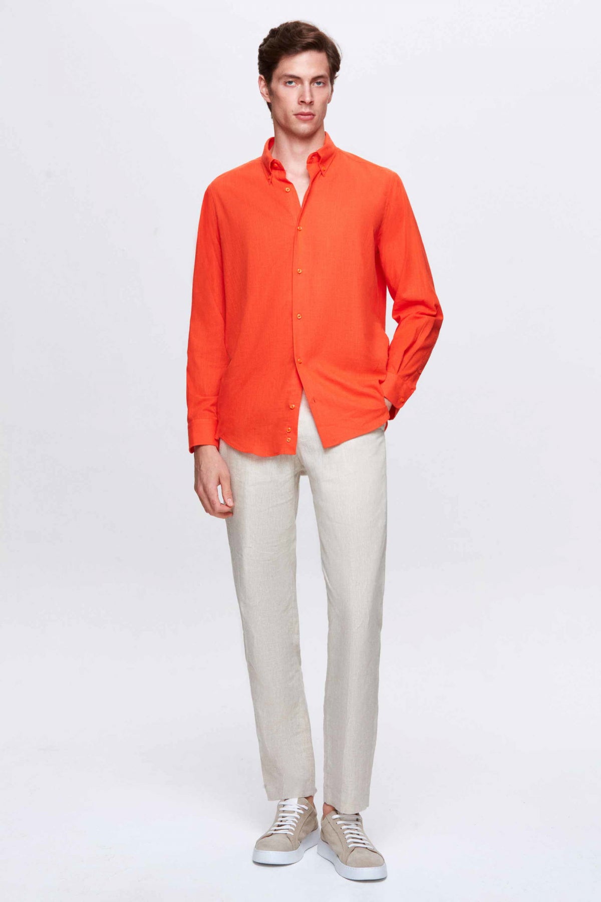 CAMASA D'S DAMAT RELAXED FIT  - Portocaliu
