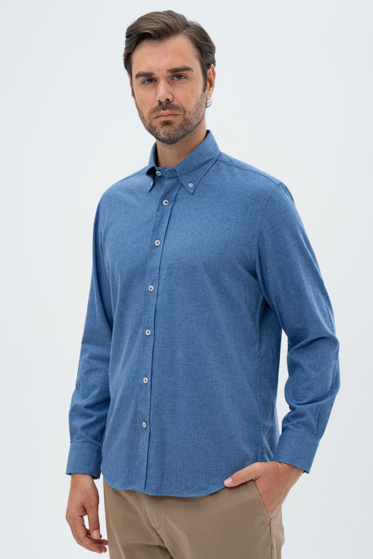 CAMASA COMFORT FIT D'S DAMAT  - Albastru