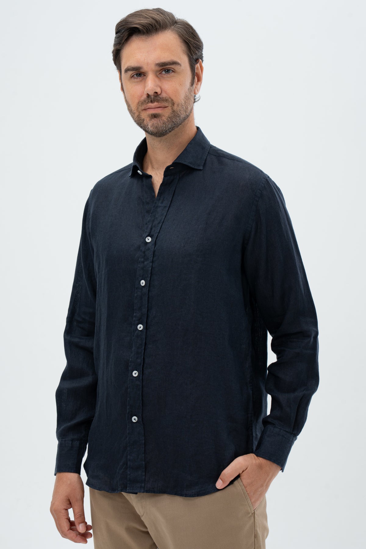 CAMASA COMFORT FIT D'S DAMAT  - Bleumarin