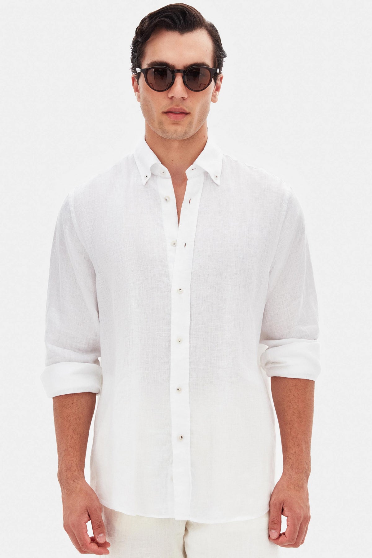 CAMASA COMFORT FIT D'S DAMAT  - Alb