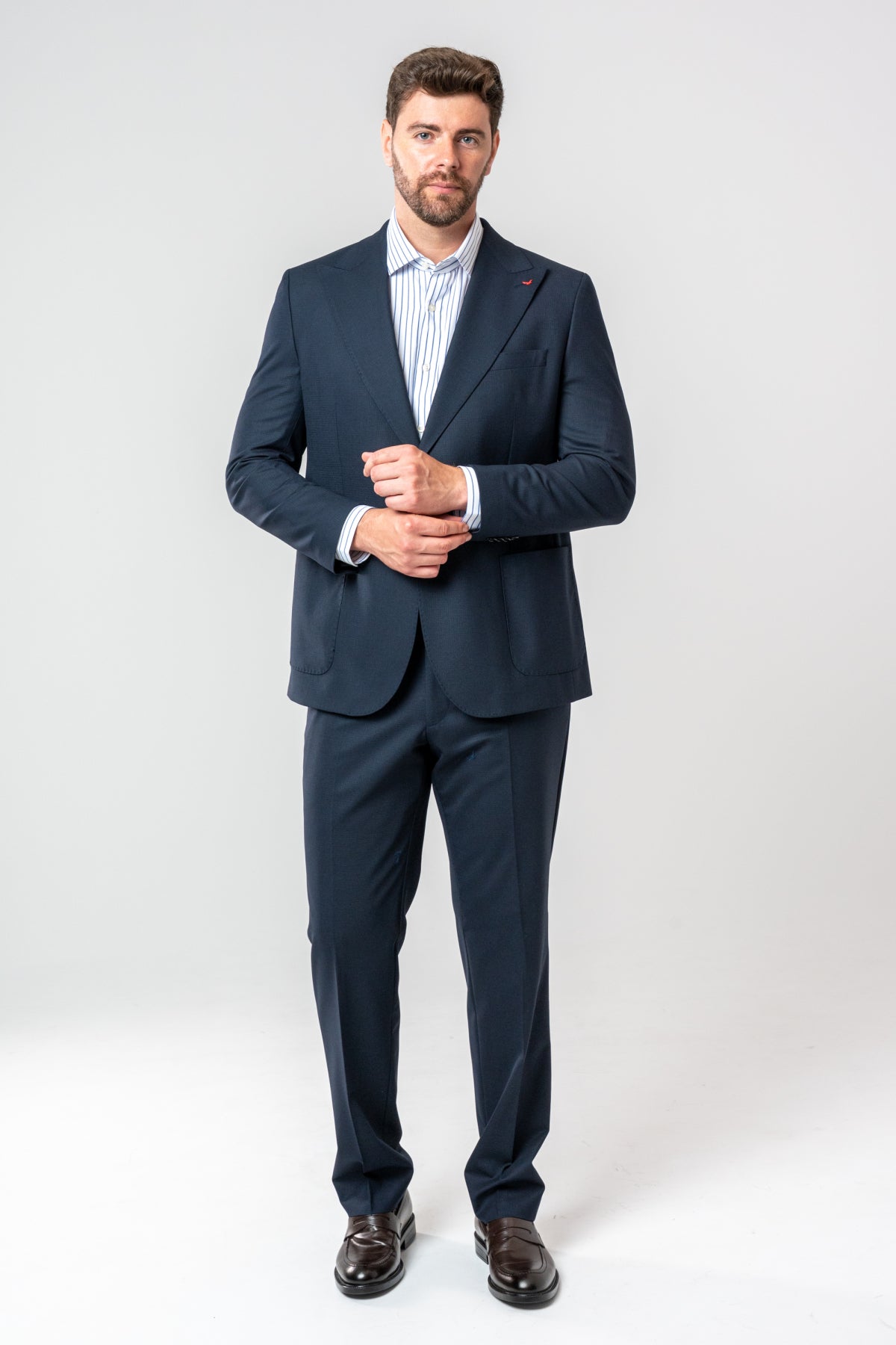 COSTUM COMFORT FIT D'S DAMAT  - Bleumarin