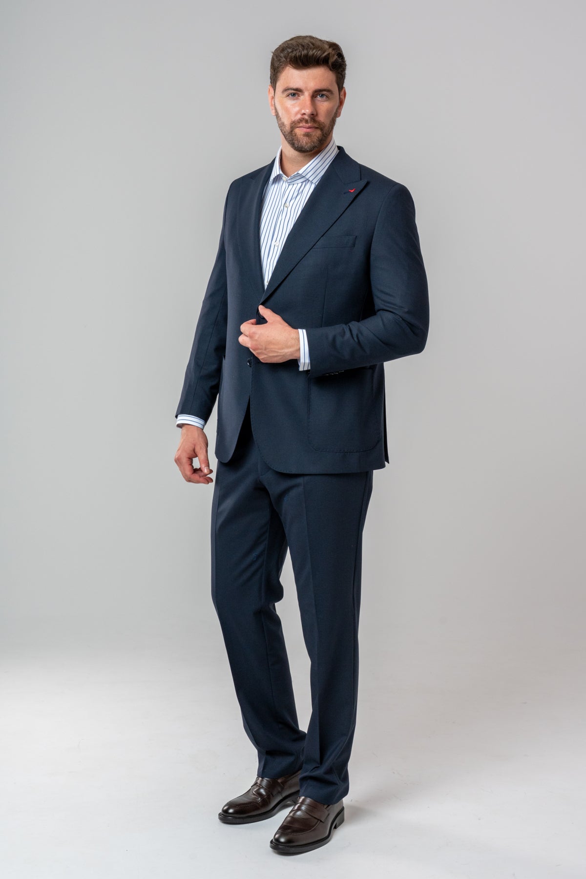 COSTUM COMFORT FIT D'S DAMAT  - Bleumarin