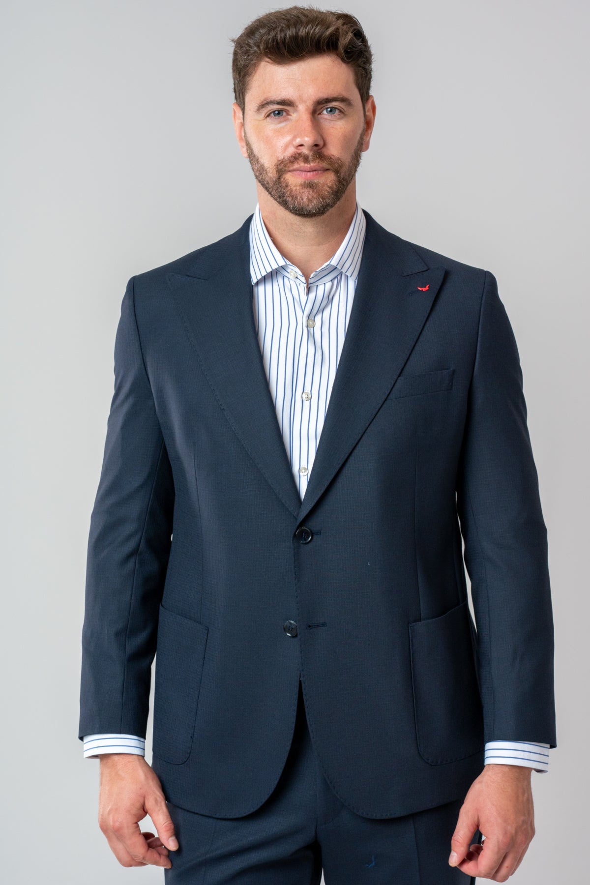 COSTUM COMFORT FIT D'S DAMAT  - Bleumarin