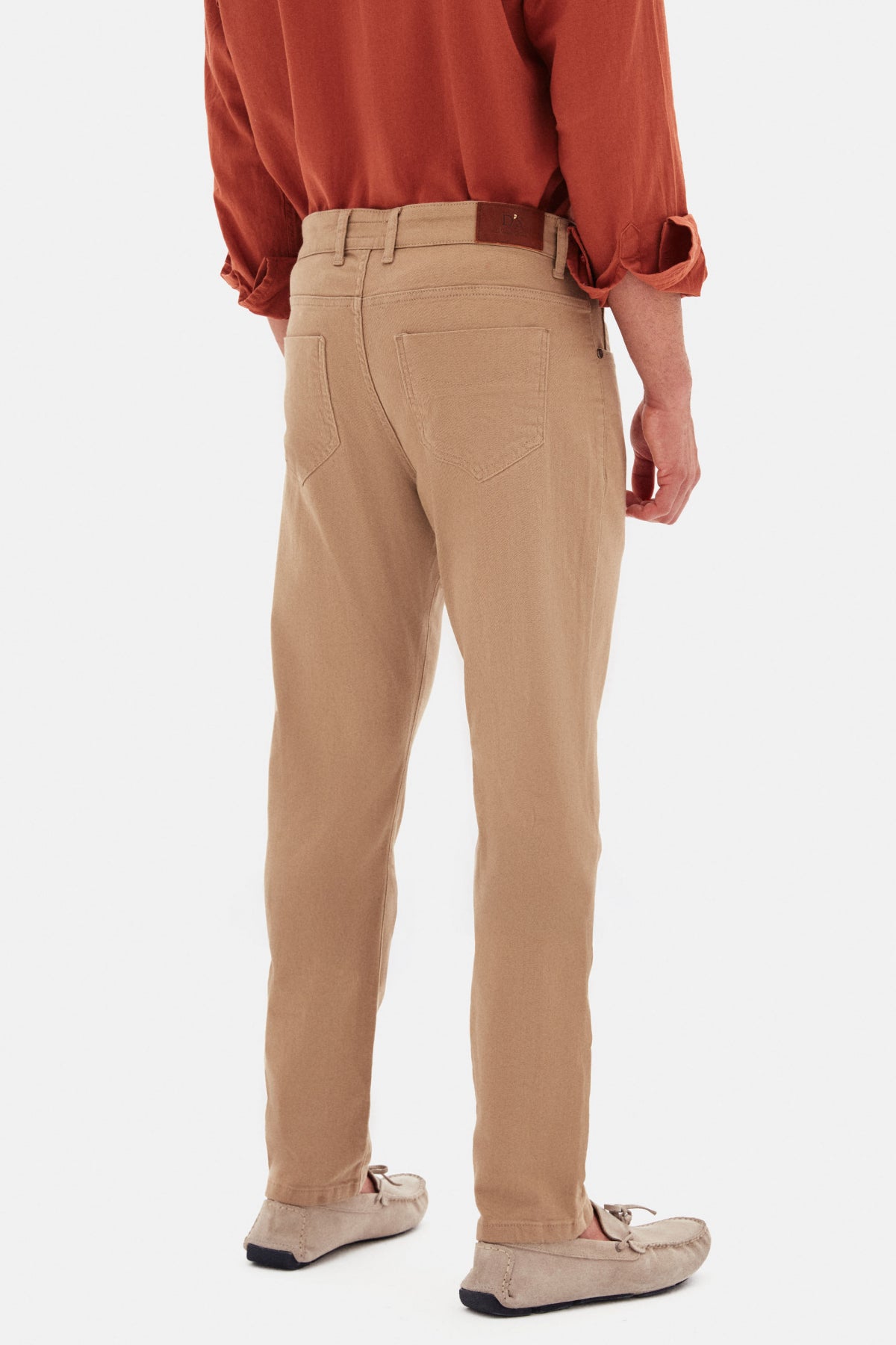 PANTALONI CASUAL SLIM FIT D'S DAMAT  - Bej