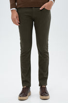 PANTALONI CASUAL SLIM FIT D'S DAMAT  - Kaki