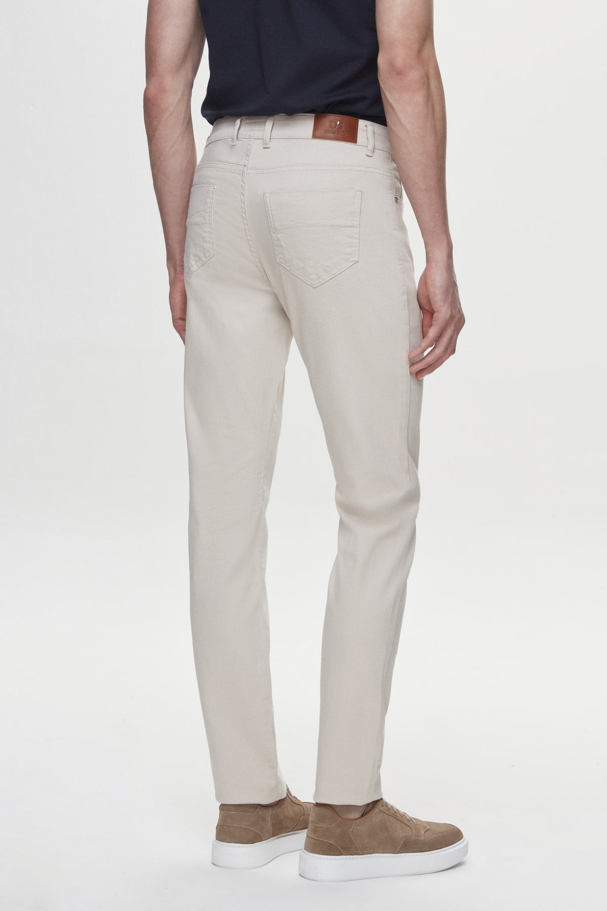 PANTALONI CASUAL SLIM FIT D'S DAMAT  - Bej