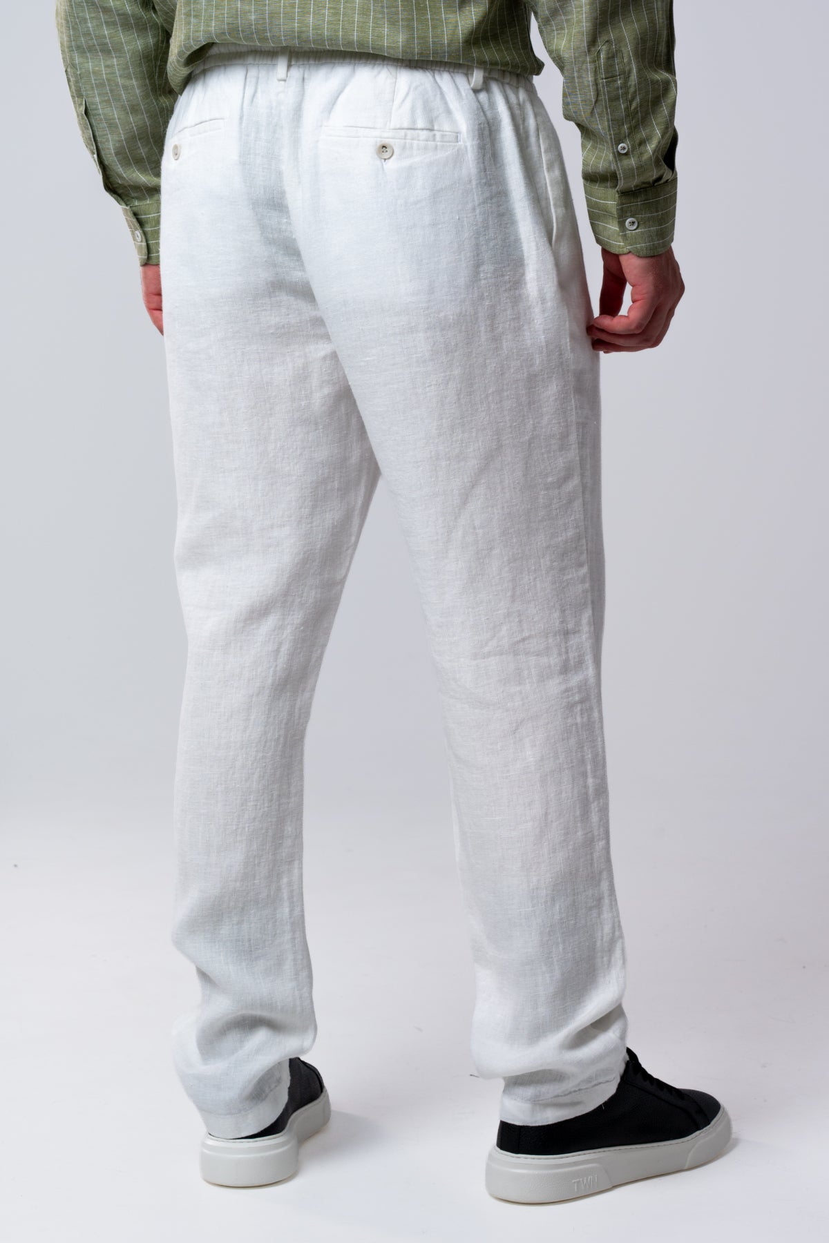 PANTALONI CASUAL JOGGER D'S DAMAT  - Alb