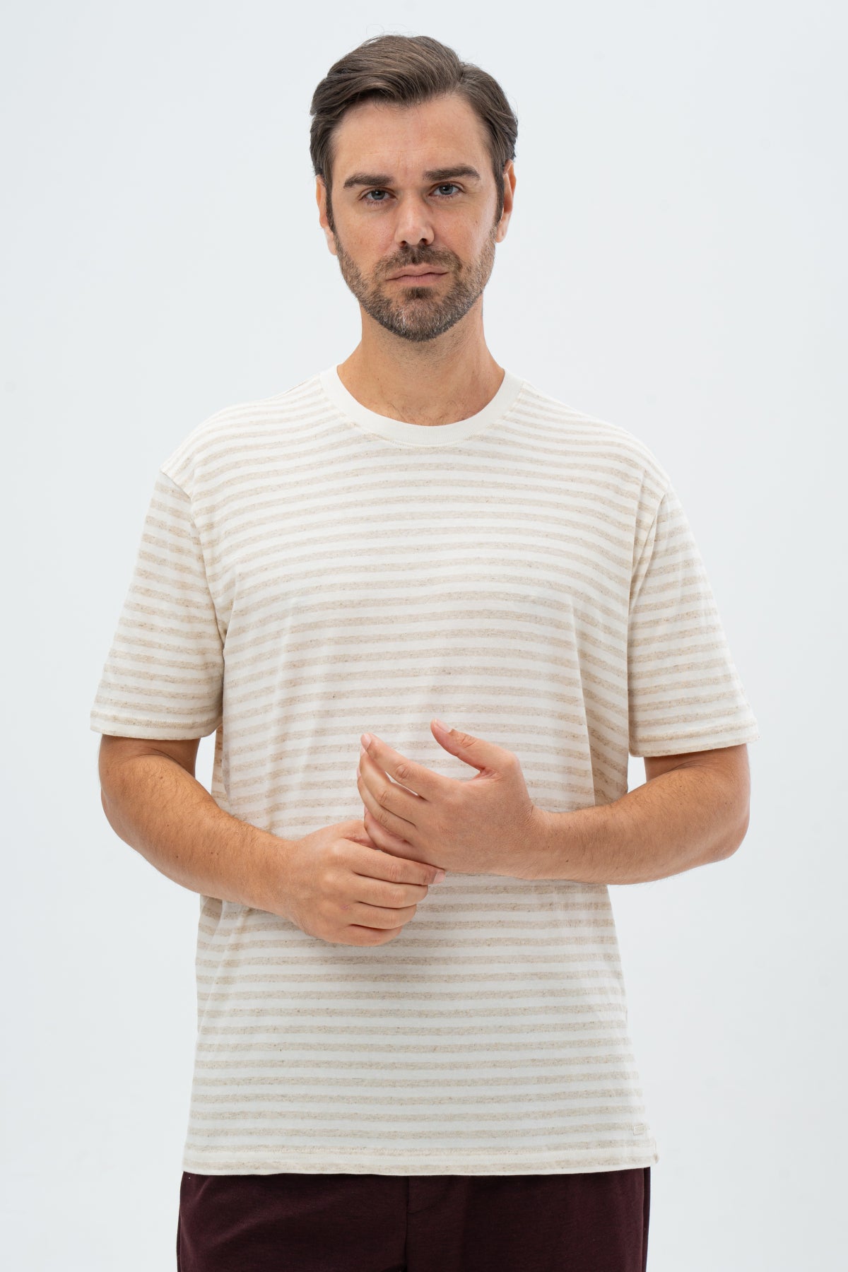 TRICOU REGULAR FIT D'S DAMAT  - Bej