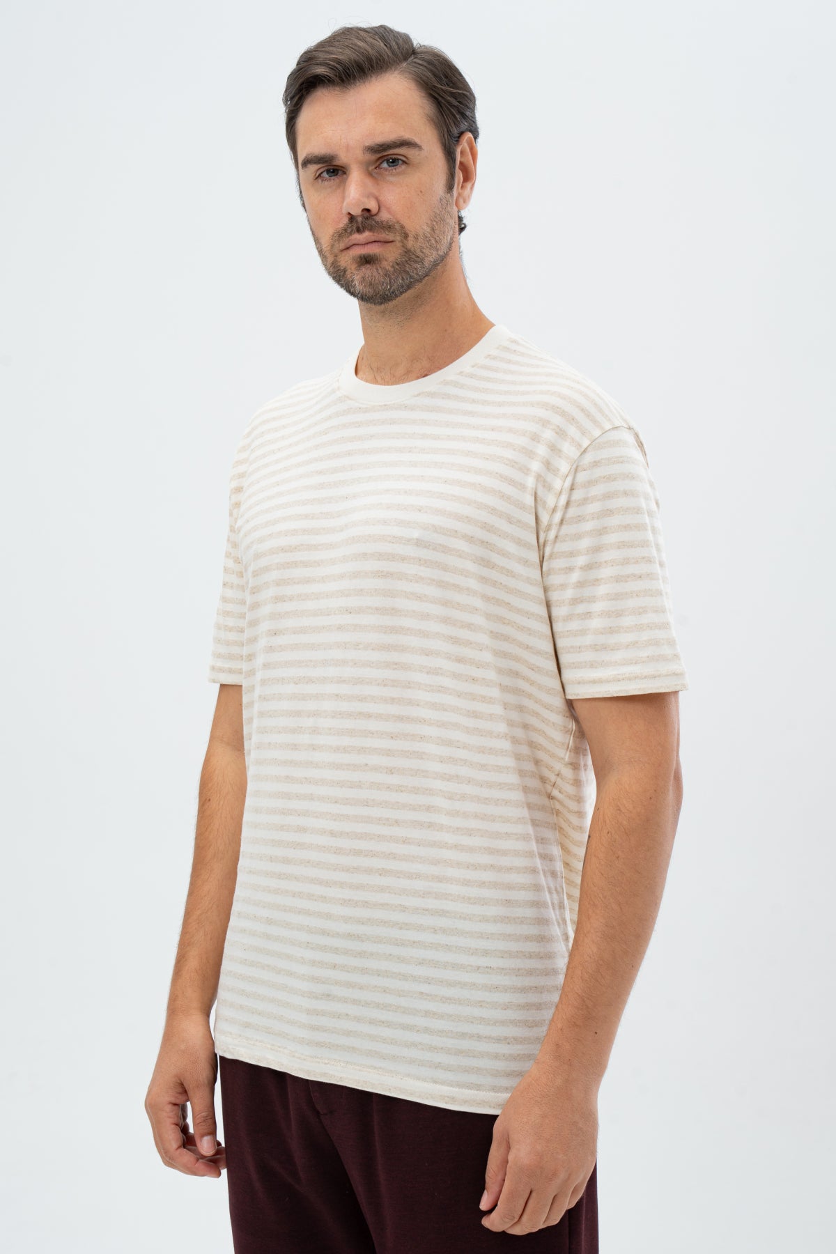 TRICOU REGULAR FIT D'S DAMAT  - Bej