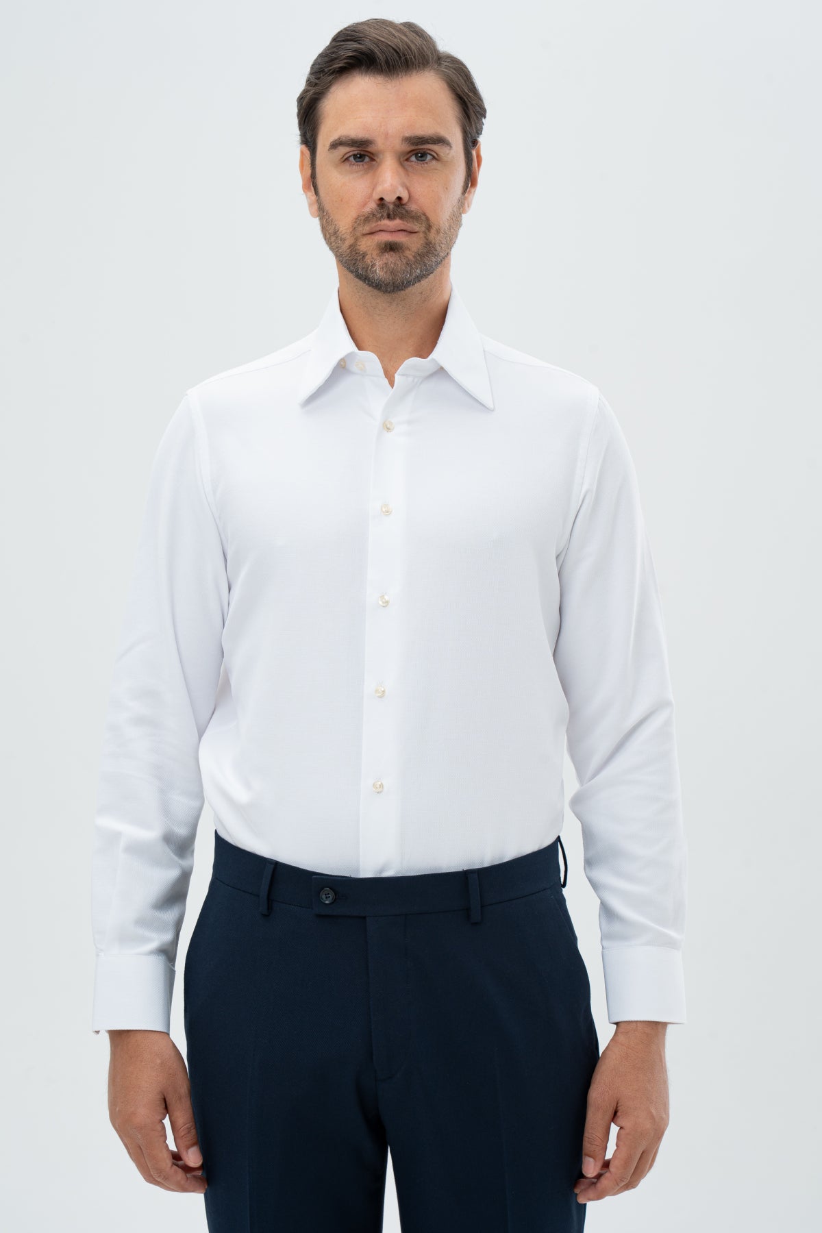 CAMASA REGULAR FIT D'S DAMAT  - Alb