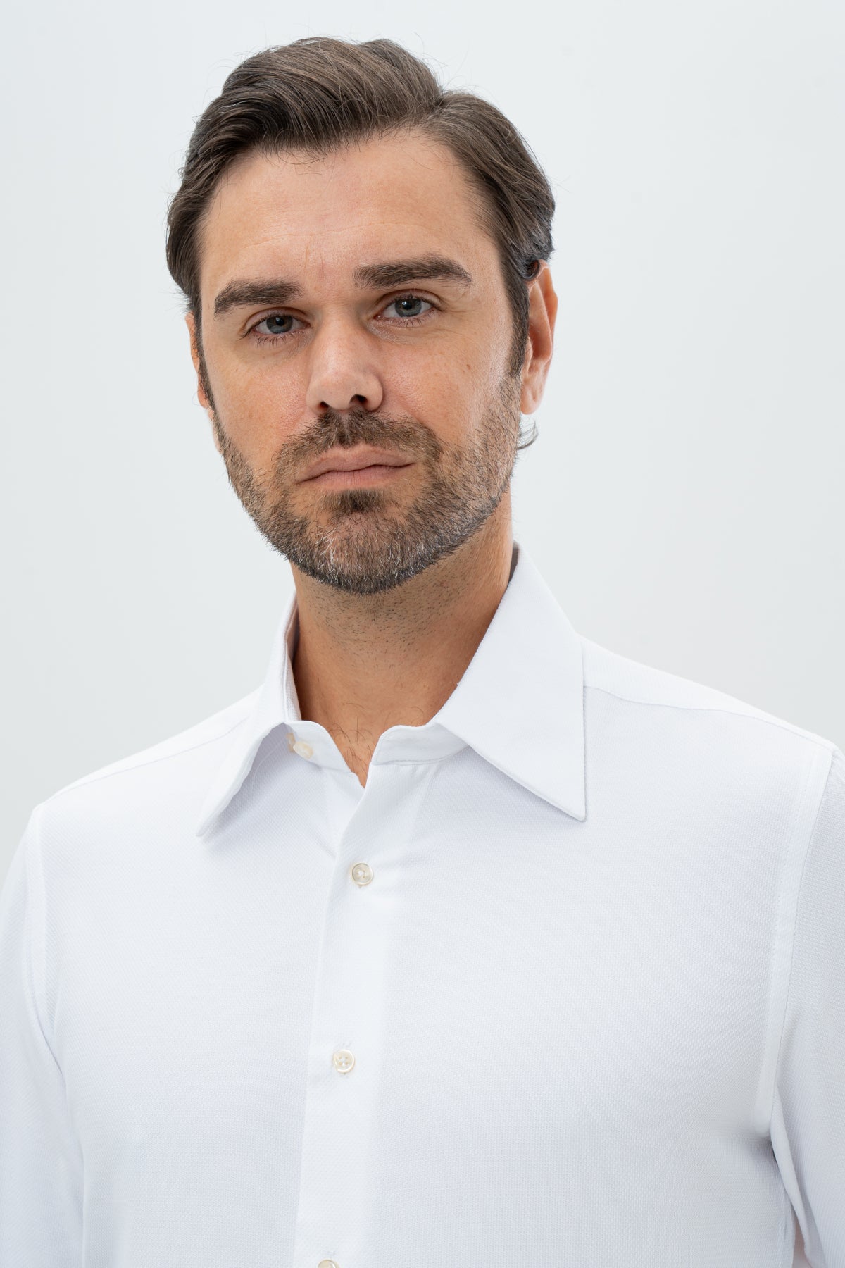 CAMASA REGULAR FIT D'S DAMAT  - Alb