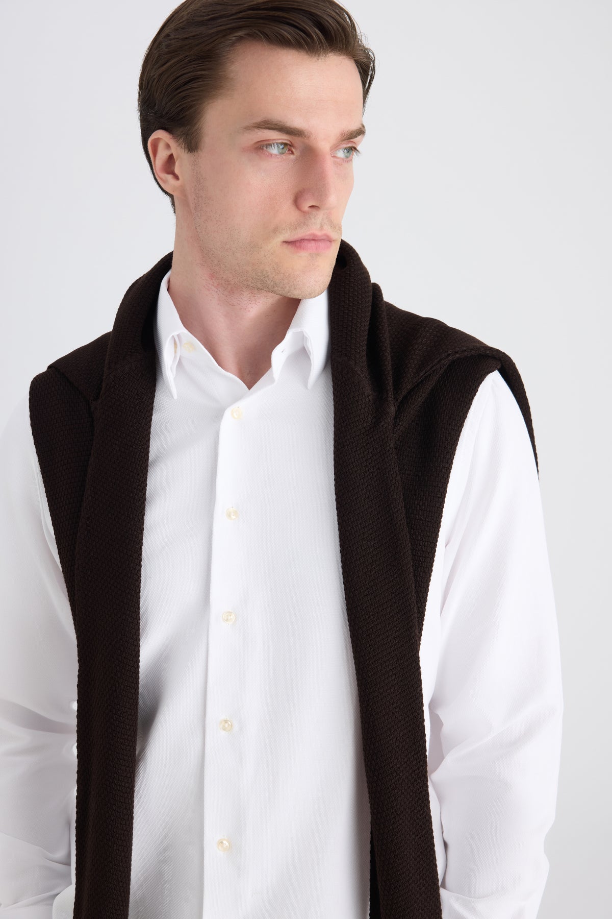 CAMASA REGULAR FIT D'S DAMAT  - Alb
