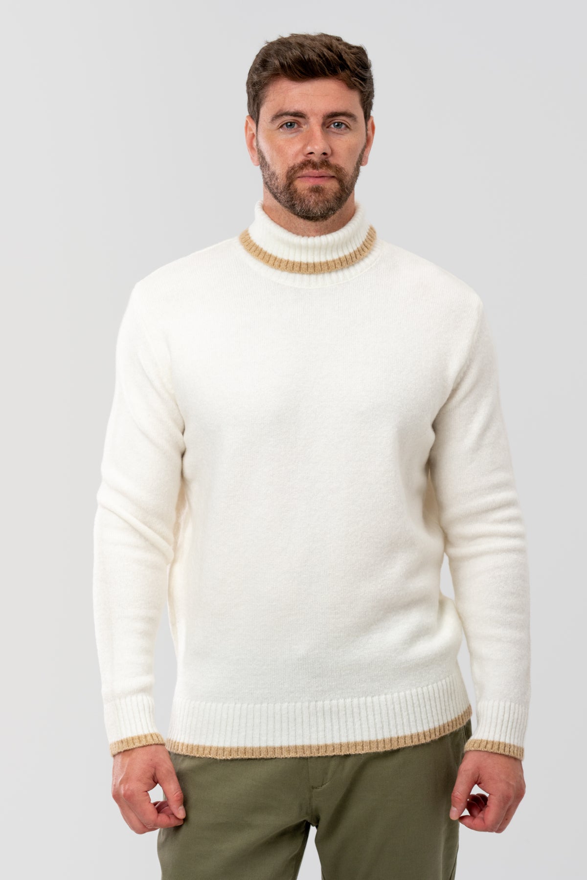 PULOVER REGULAR FIT D'S DAMAT  - Ecru
