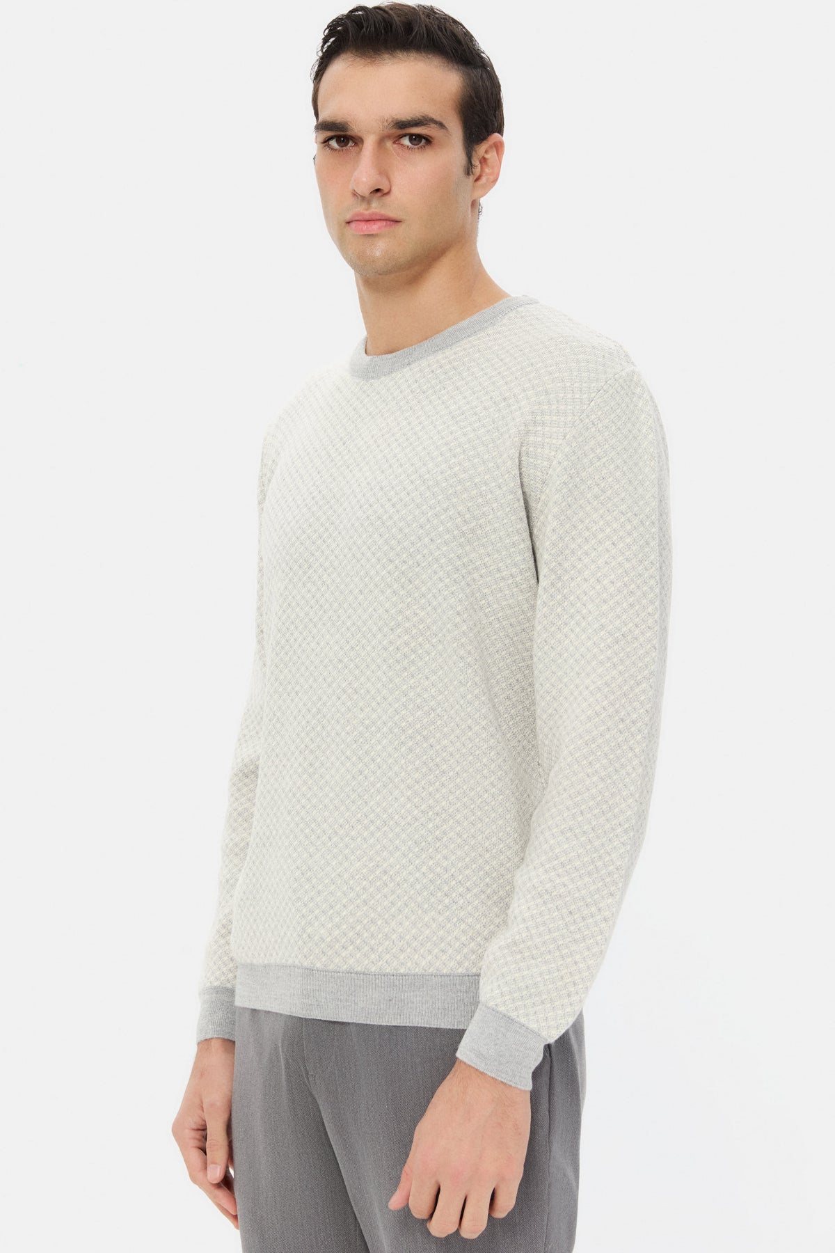 PULOVER REGULAR FIT D'S DAMAT   - Gri