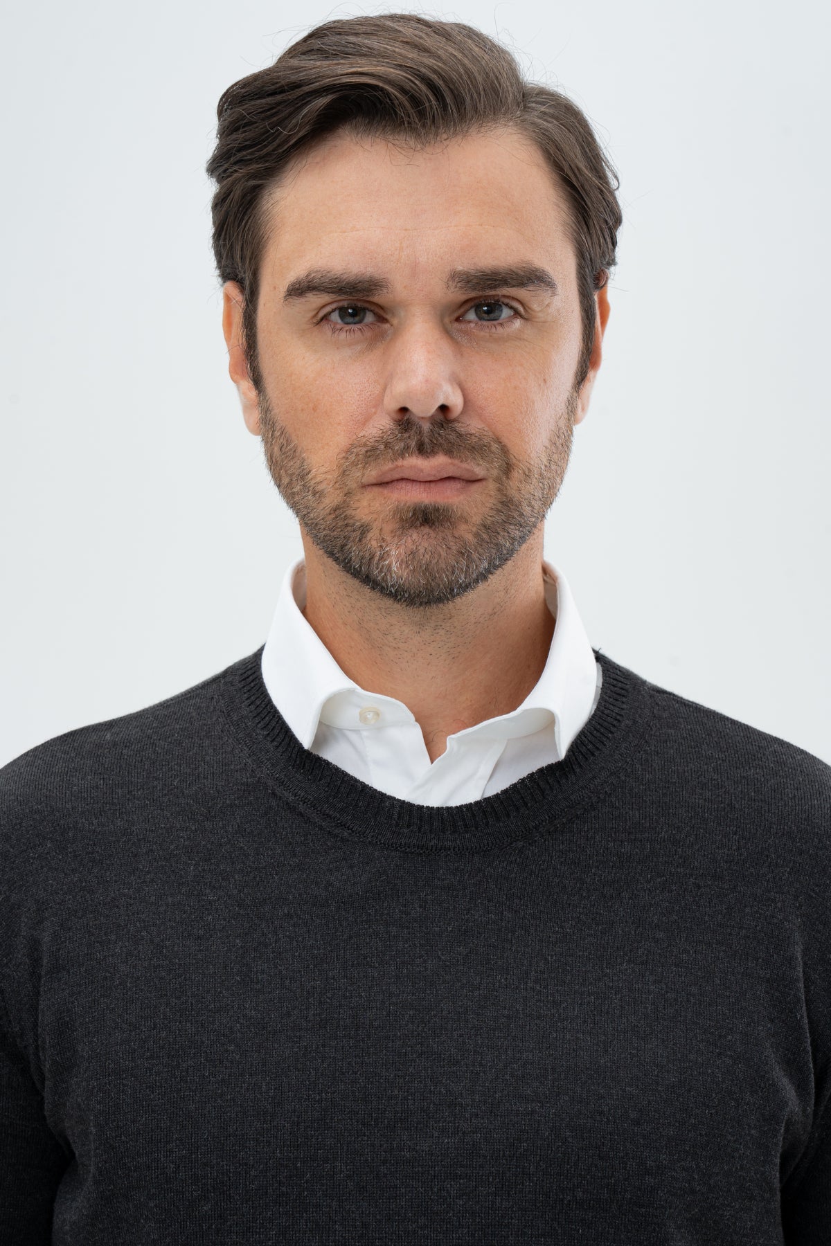 PULOVER REGULAR FIT D'S DAMAT  - Antracit