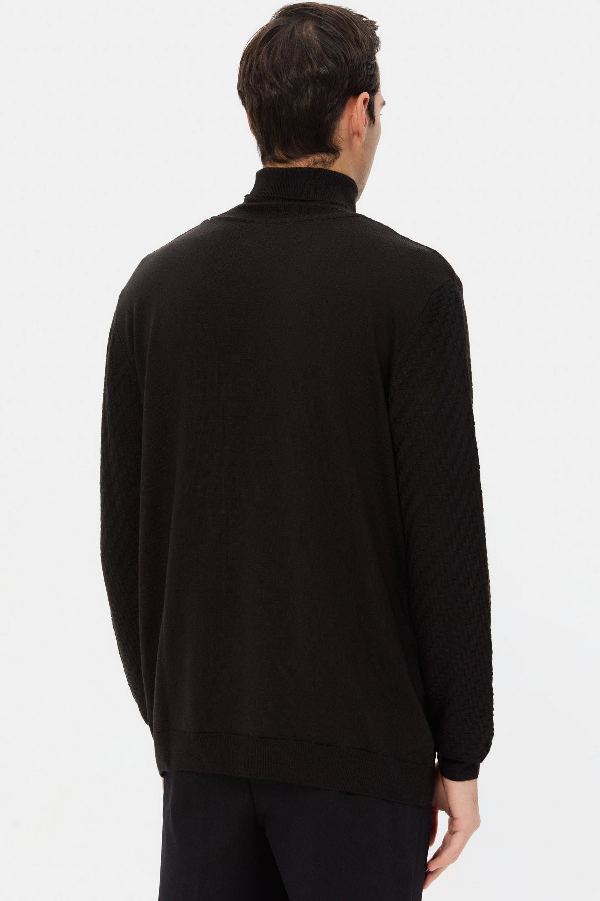 PULOVER REGULAR FIT D'S DAMAT  - Negru